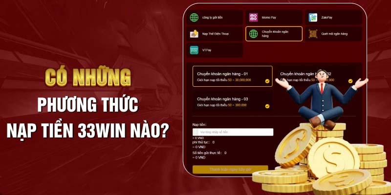 FAQ về vấn đề nạp tiền 33WIN trực tuyến